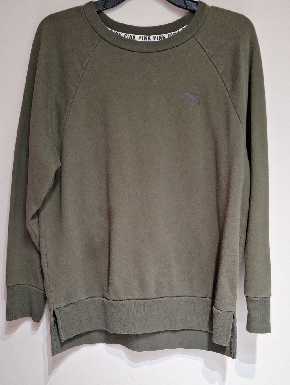 PINK Victoria's Secret Olive Crewneck Sweatshirt for Men